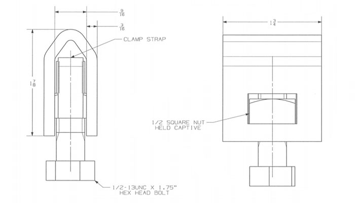 key features of b strand ground clamp