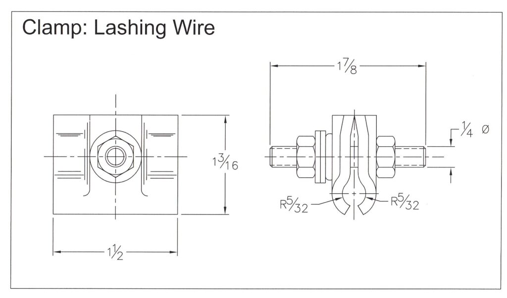 features of the lashing wire clamp
