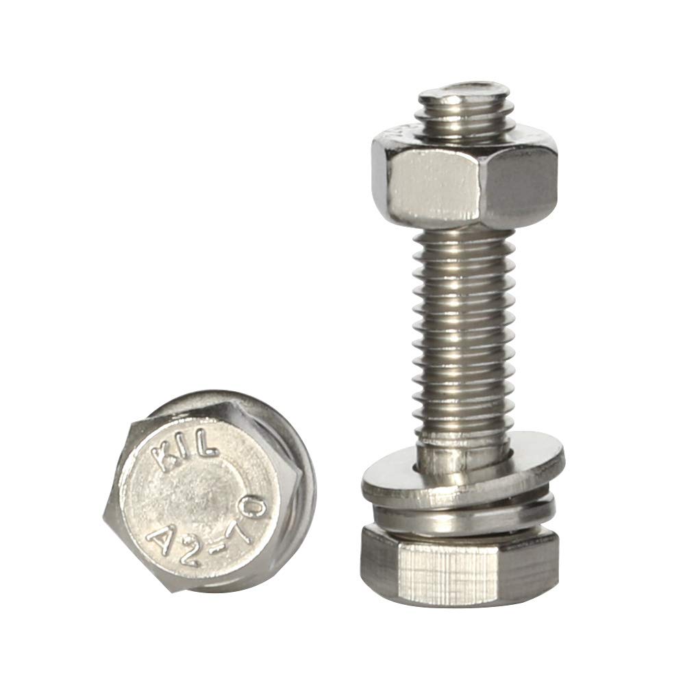 Hex bolt and nut as used in overhead transmission lines