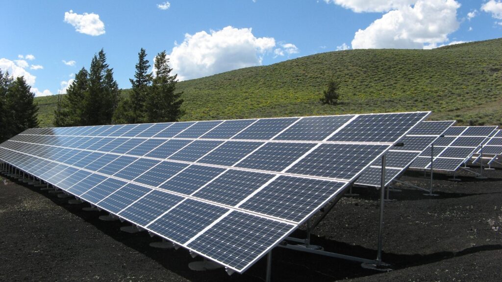 solar panel for energy production