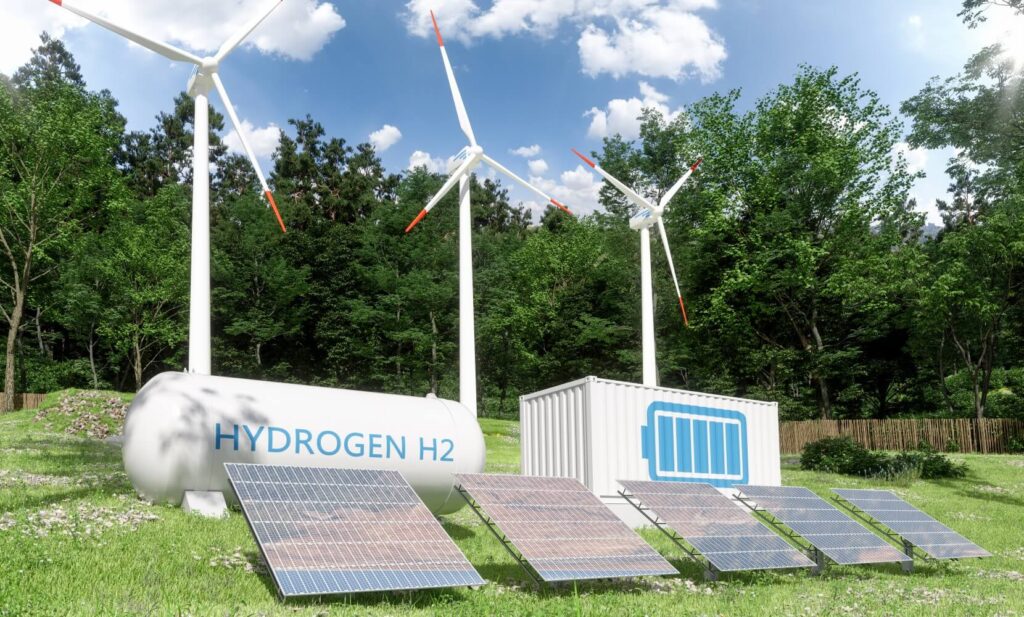 green hydrogen produced through renewable energy