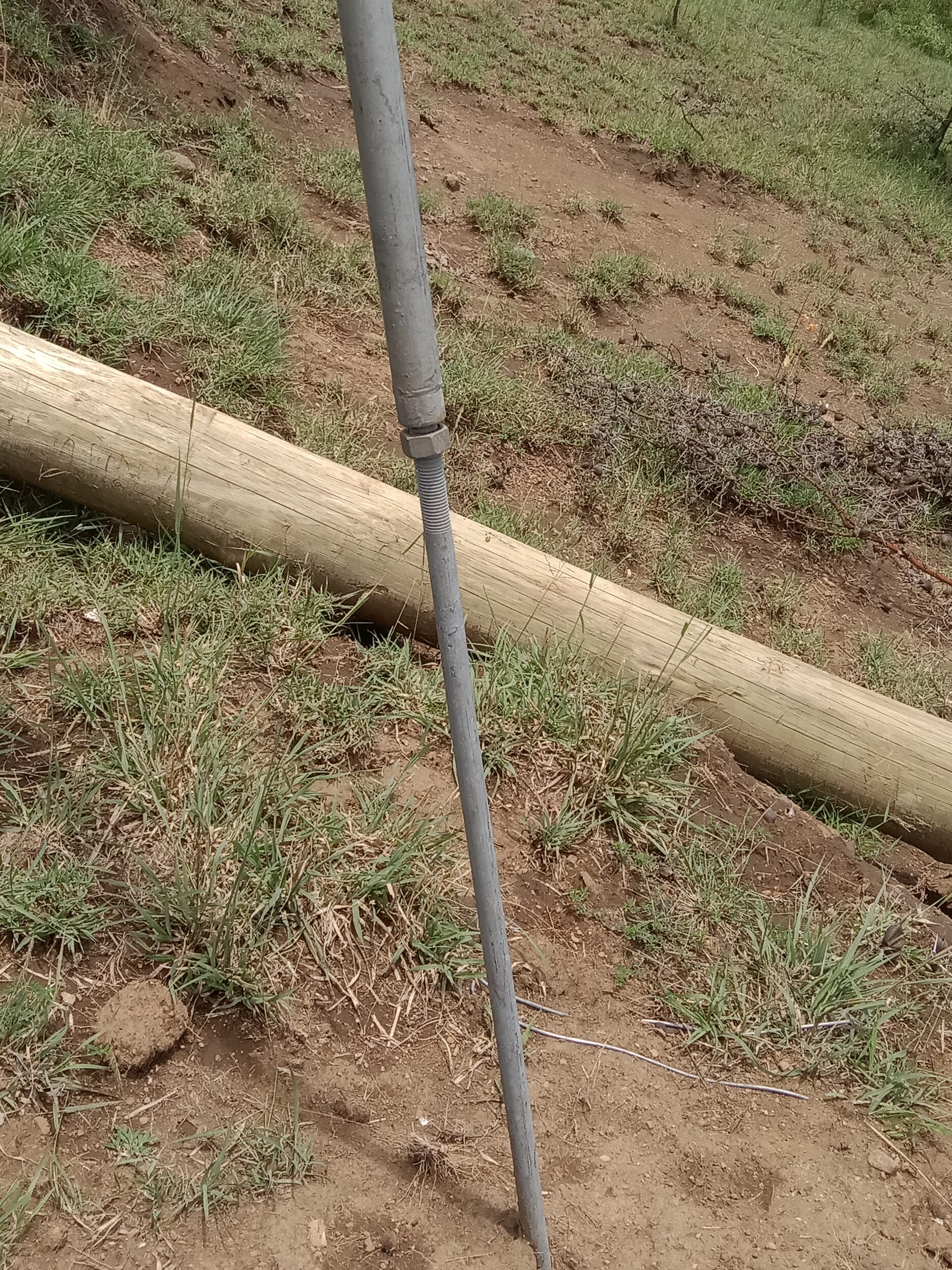 Guy wire and stay rod support the weight  of towers and poles