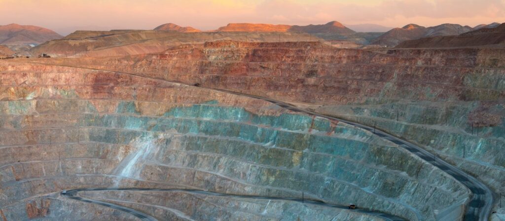 Copper mining site in Peru