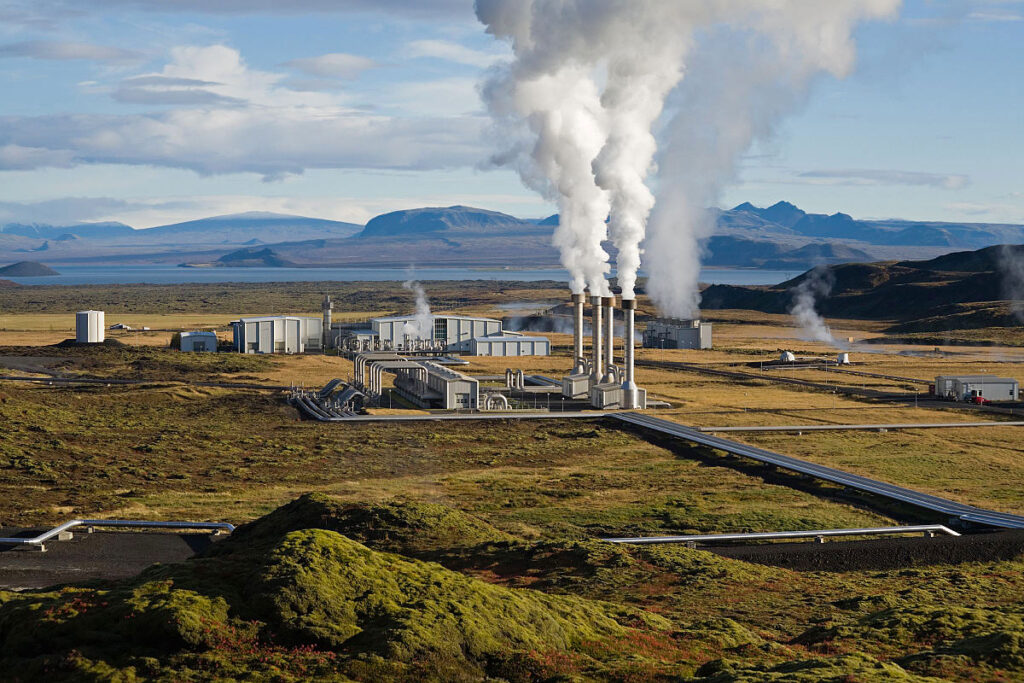 Geothermal energy production plants