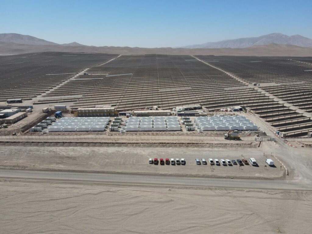 Bess project supporting Malgarida solar in Chile