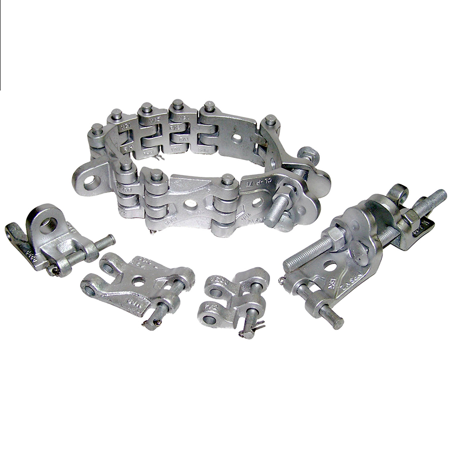 Deadend pole bands ensures secure attachment