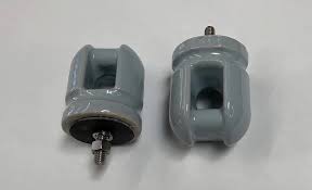 Pin insulators isolate conductors from grounded support structures