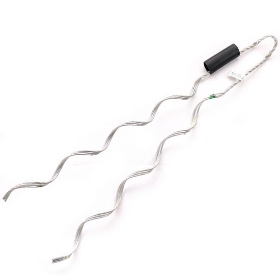 Insulator side tie transfers mechanical loads from conductor to insulator