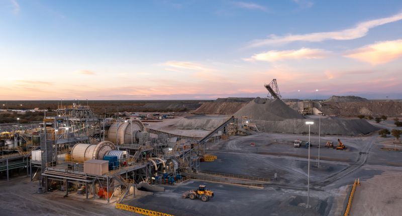 Copper mining infrastructure