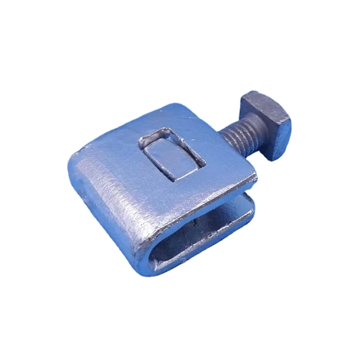 B strand ground clamps secure electrical connections