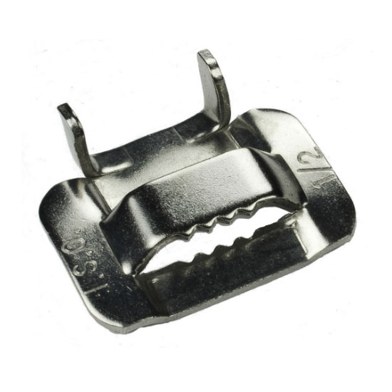 Stainless steel buckles secure pipeline infrastructure