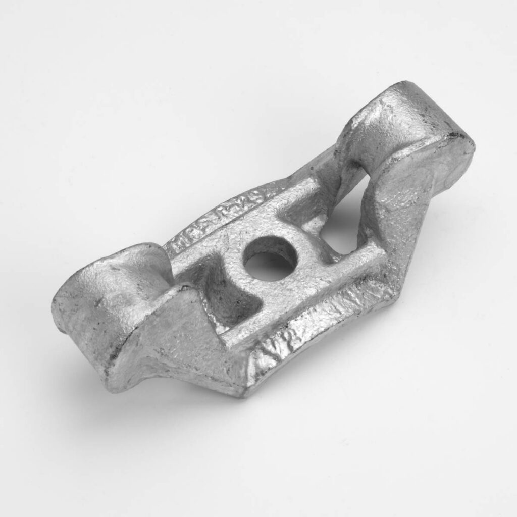 Aerial suspension clamps support conductors on poles