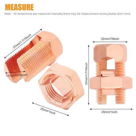 Specifications for the split bolt connector