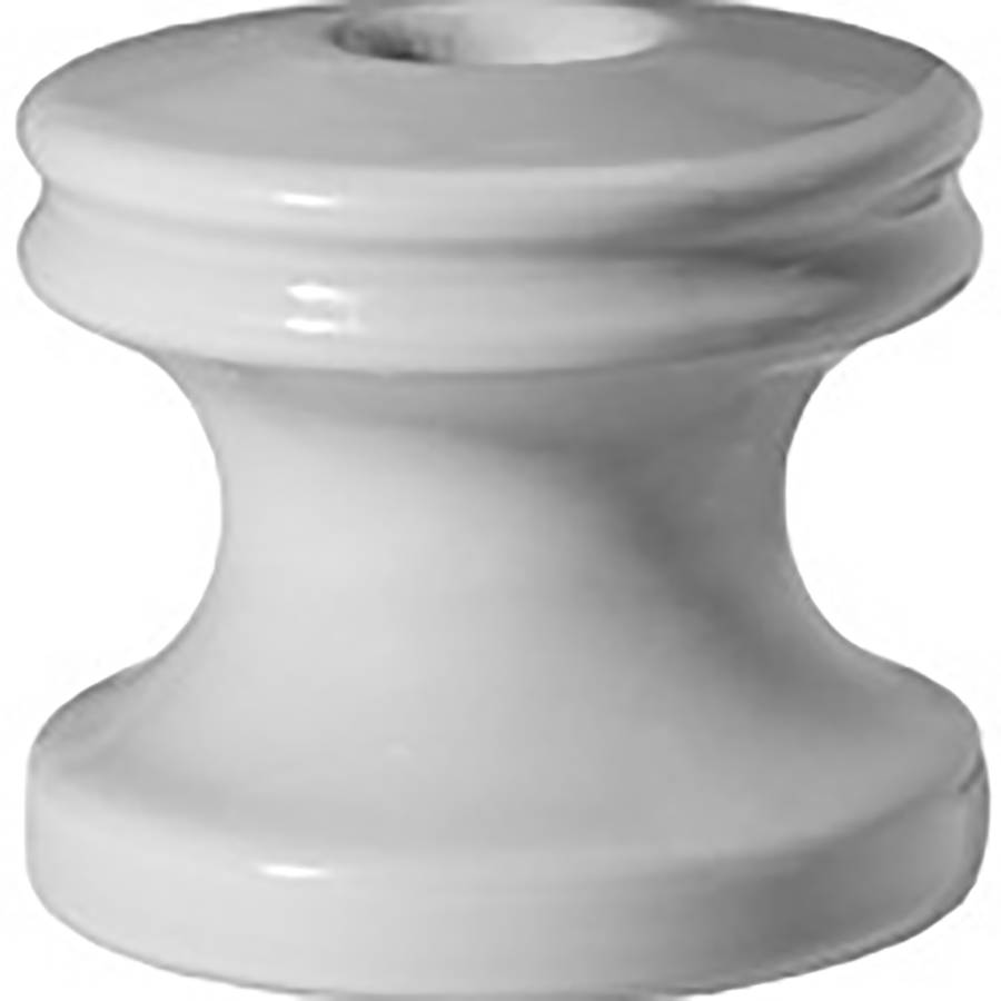 Spool insulators provide mounting for conductors